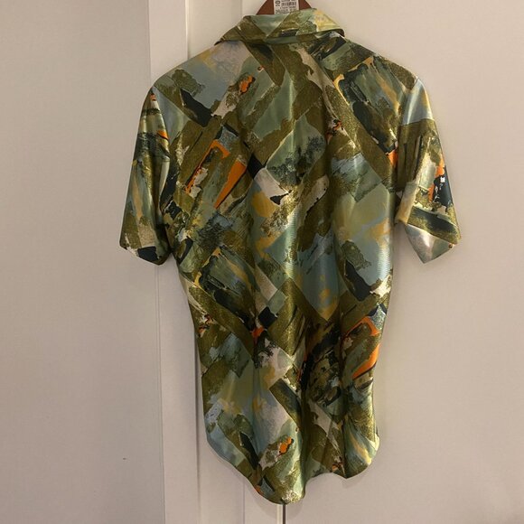 VINTAGE 70S CHARISMA BY TOWNLINE SHORT SLEEVE SHIRT 100% POLYESTER SIZE MEDIUM - Picture 6 of 9